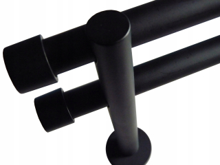 Dvojitá záclonová tyč 19 mm + 19 mm 200 cm